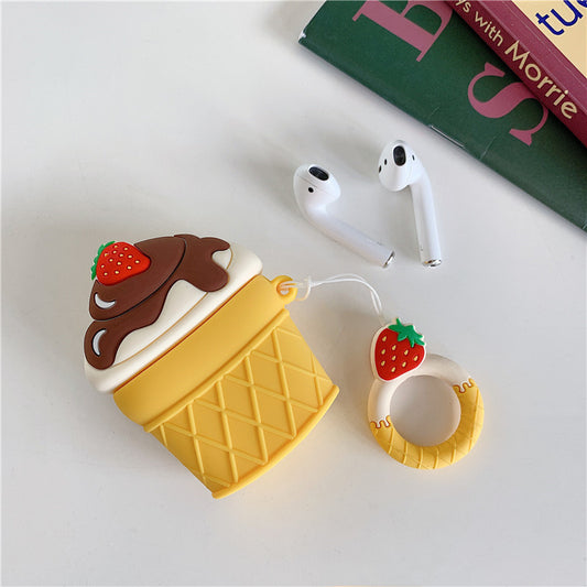 Strawberry Ice Cream Bluetooth Earphone Case Cover - Overflow Supply