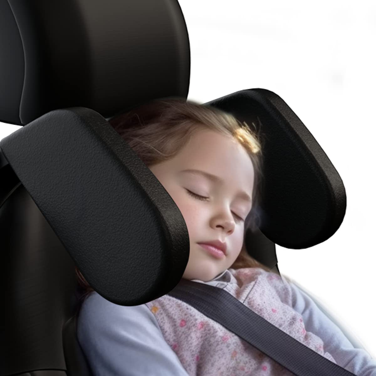 Heapany [Upgraded] Car Headrest Pillow Head Support Neck Pillows Roadpal Adjustable Sleeping Headrest for Kids Adults Travel
