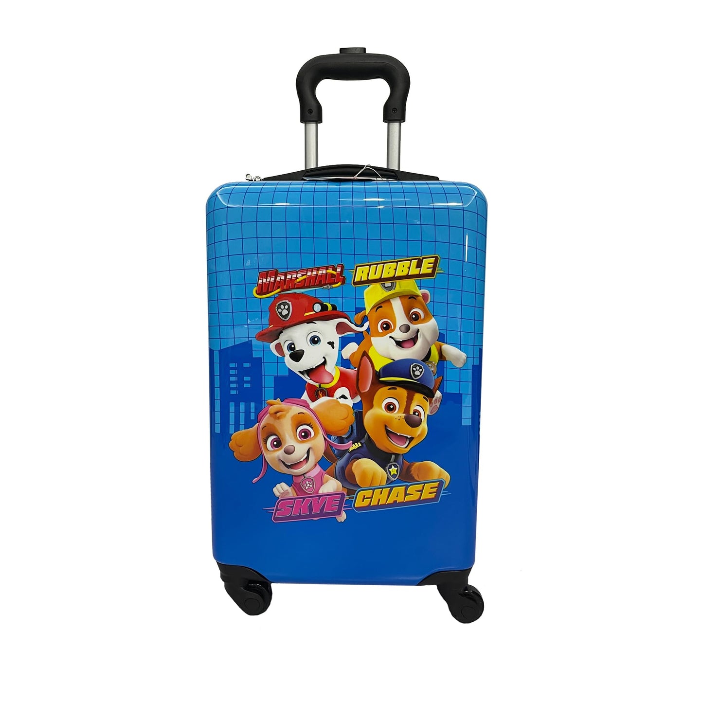 Fast Forward Luggage 20 Inch Hardside Luggage Kid Suitcases for Toddlers Hard-Sided Tween Spinner Luggage Kids Carry-On Luggage - Paw Patrol