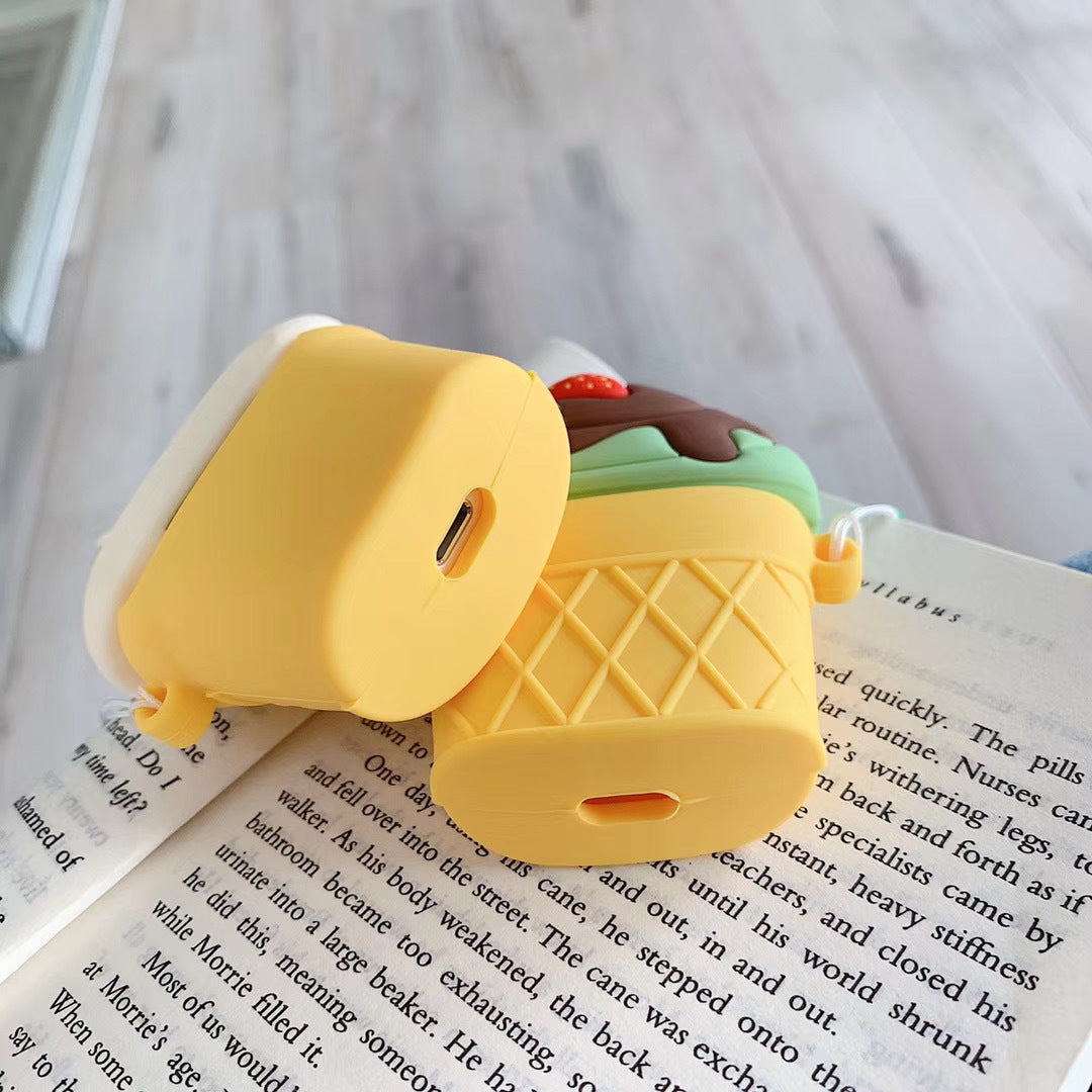 Strawberry Ice Cream Bluetooth Earphone Case Cover