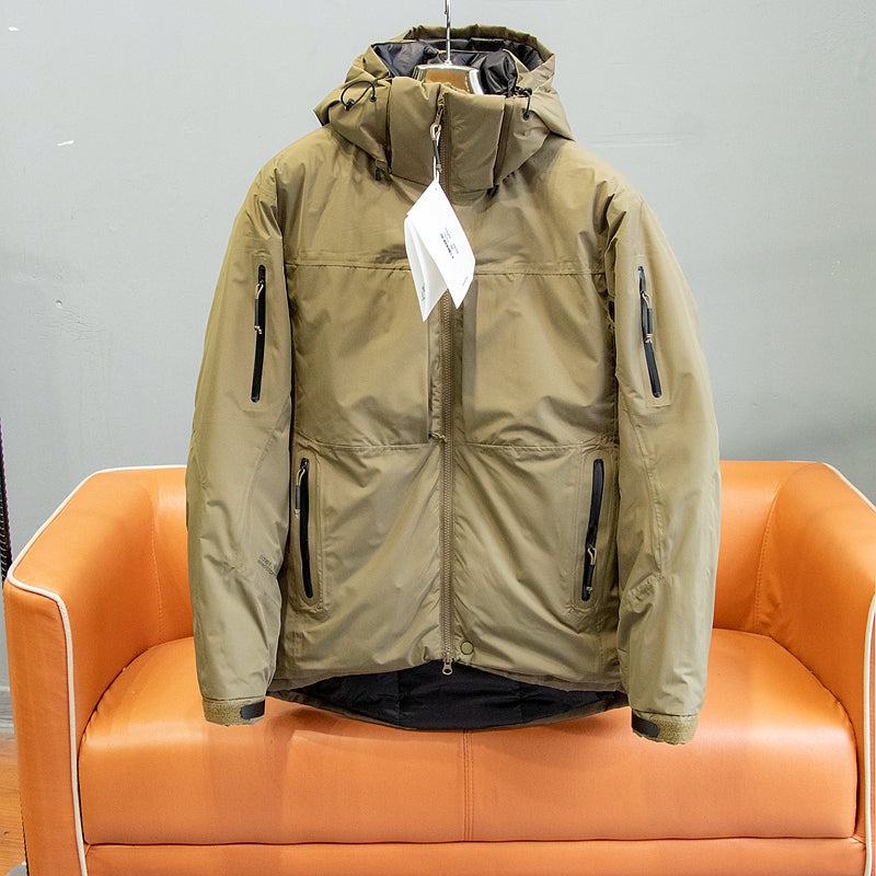 Men's Waterproof Down Jacket for Outdoor Camping