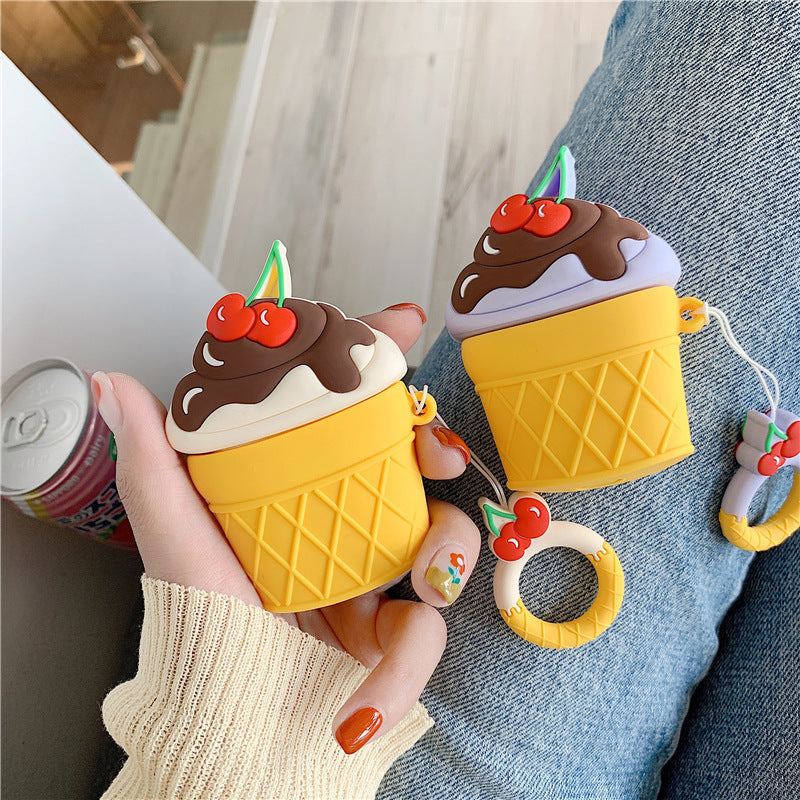 Strawberry Ice Cream Bluetooth Earphone Case Cover