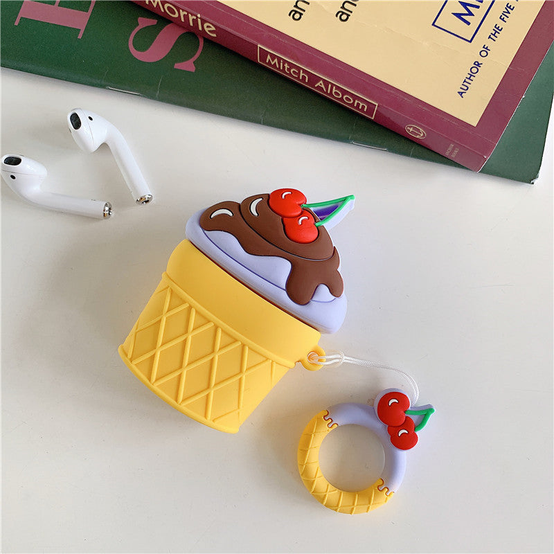 Strawberry Ice Cream Bluetooth Earphone Case Cover
